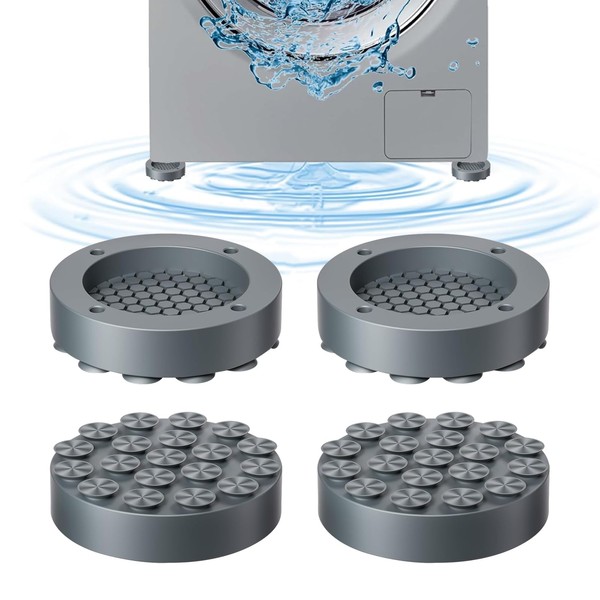 Diyxisk Vibration Damper, 4 Pieces Universal Vibration Damper, Non-Slip Washing