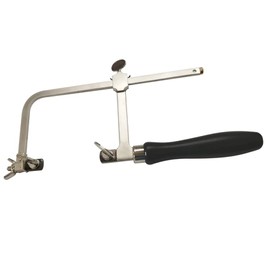 3 in 1 Set German-Style Professional Jewelers Saw Frame W/Dozen 2/0 Pike Swiss Cutting Blades with Pin Clamp Wood Metal