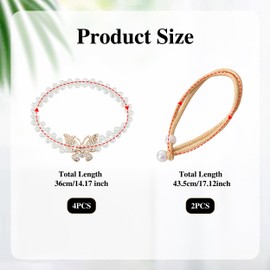 6 Pcs Curtain Tiebacks, Modern Style Pearl Window Tie Handmade Drapes Ties, Pearl Curtain Tiebacks Curtain Ties Woven Curtain Tiebacks for Home Office Window Decoration