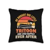 Tritooning Tritoon Boating Captain Tritoon Boat Throw Pillow