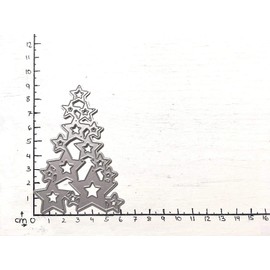 Christmas Tree Stars Star Tree Cutting Dies for Card Making，Cutting Dies Cut Stencils for DIY Scrapbooking Photo Album Decorative Embossing Paper Dies for Card Making Templated+Cute Brooch Pin
