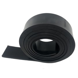 LMS Black Thin Heat Resistant Silicone Rubber Roll Strips High Temp 60A, No Adhesive DIY Gaskets Material for Seals, Supports, Pipeline, Bumpers, Protection,Abrasion (1/8 inchx2 inchx3.3ft, Black)