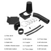 MOOSUN 4 inch Cold Air Intake Black Tube + Heat