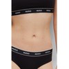 HUGO Women's Triplet Brief Stripe Briefs (Pack of 3), Black