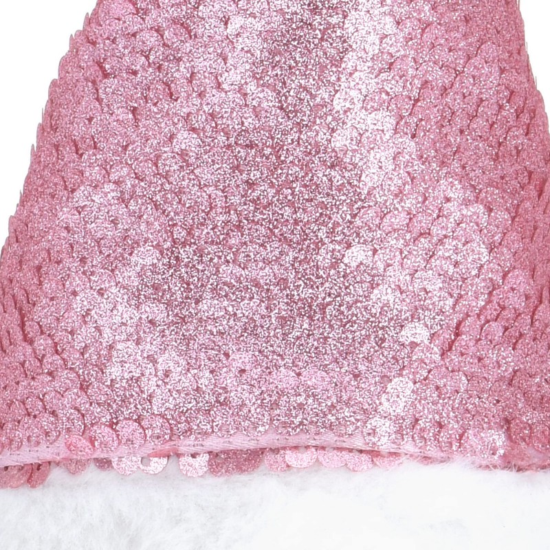 com-four® Pink Christmas Gnome for Christmas Decoration, Winter Figurine as