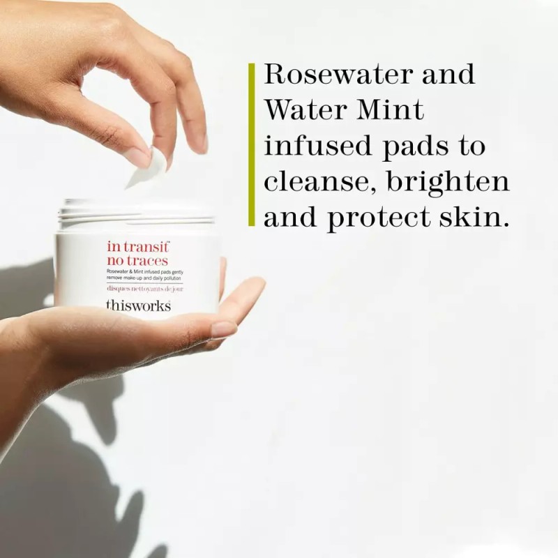 Rosewater 이것은 운송 중에도 흔적 없이 작동합니다 로즈워터 민트 인퓨즈드
