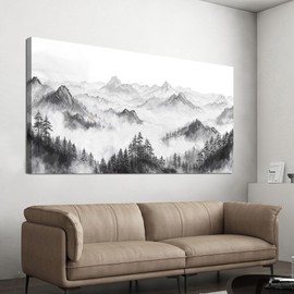 Canvas Wall Art Decor Large Wall Art Pictures for Living Room Art Work for Wall Decor Oversized Mountain Landscape Wall Art Prints Wall Decorations Artwork for Walls Bedroom Home Wall Art Decor 29" X 58"