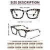 Hubeye 3 Pack Oprah Style Reading Glasses for Women Men