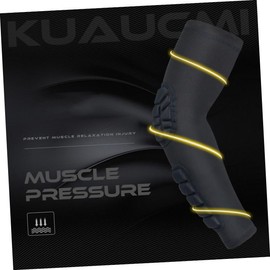 FRCOLOR 3 Pcs Forarm Guard Forearm Guard Elbow Compression Brace Elbow Protector Padded Elbow Sleeve Elbow Pad for Football Sports Padded Elbow Arm Sports Shooter Sleeves Elbow Pads