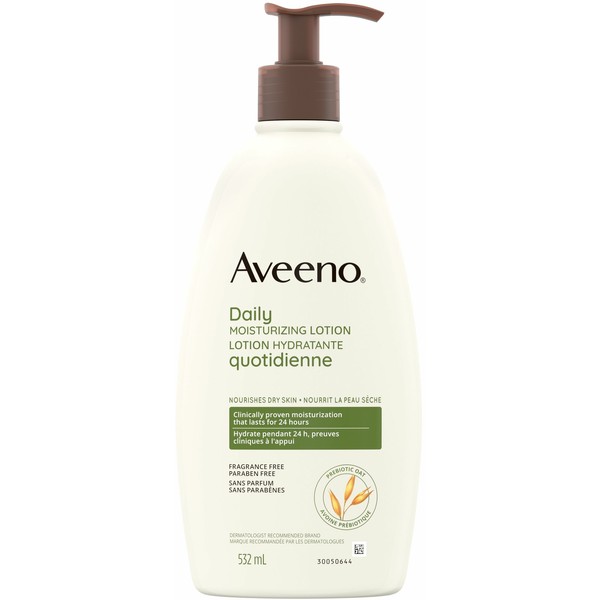 Aveeno Active Naturals Daily Moisturizing Lotion Fragrance Free Fragrance Free, For Dry Skin
                            532 mL
