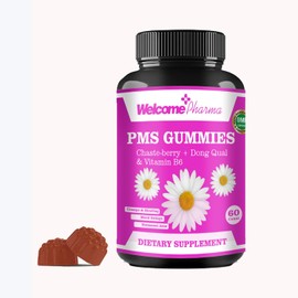 Welcome Pharma PMS Hormone Balance for Women Gummies — Natural Hormone Harmony Supports Cramps, Mood Swings, Acne & Energy — Non-GMO & Gluten-Free - 60 Gummies (Vegan)