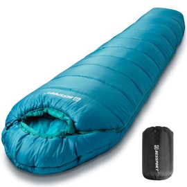 Bessport Mummy Sleeping Bag | 15-32 ℉ Extreme 3-4 Season Sleeping Bag for Adults Cold Weather– Warm and Washable, for Hiking Traveling & Outdoor Activities
