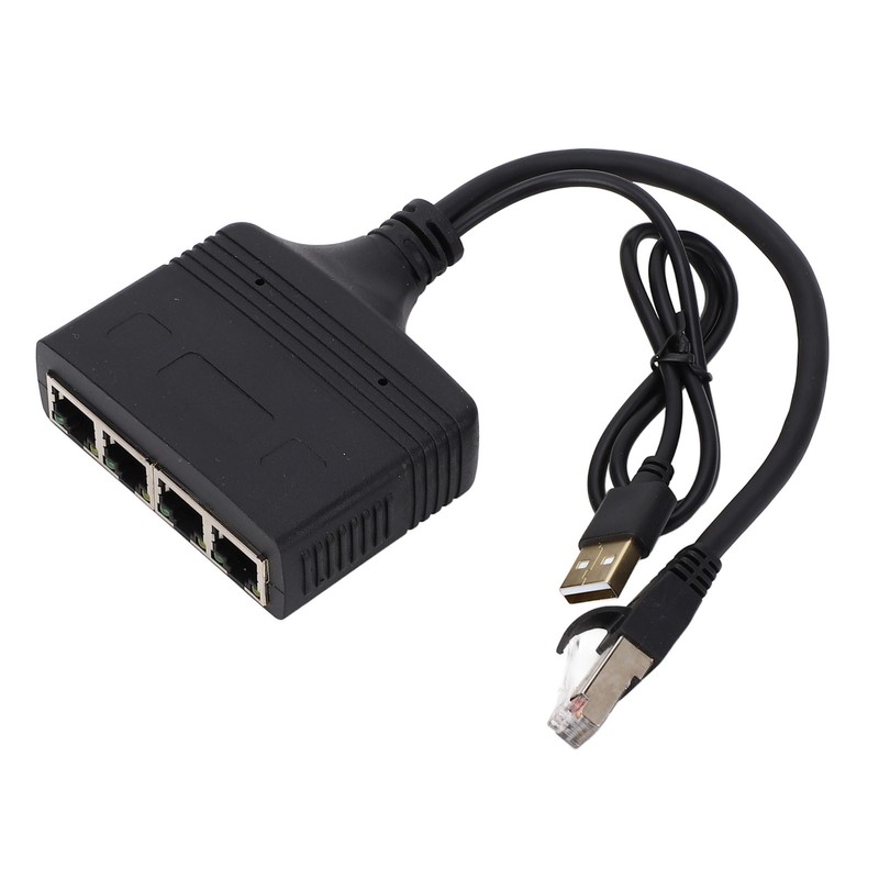 Gigabit Ethernet Splitter 1 in 4 Out 1000Mbps RJ45 Cable
