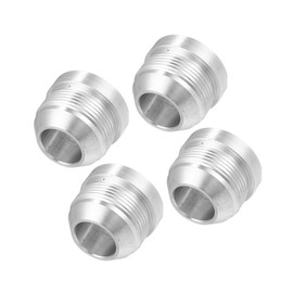 Partuto 4pcs Car 20AN Male Weld on Fitting Bung Hose Adapter Fuel Oil Replacement