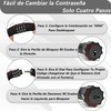 Candado para Bicicleta con Cable de Combinación Reajustable, 4 Dígitos,