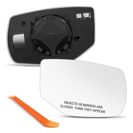 SNEMEEY Passenger Side Mirror Replacement for Honda Accord 2013 2014 2015 2016 2017, Right Side Mirror Glass, Chrome, Power Heated with Backing Plate, SN-YAGE1317