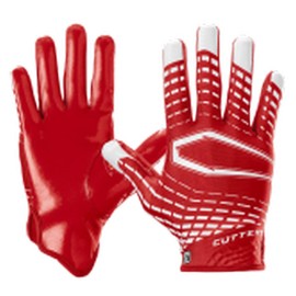 CUTTERS Football Wide Receiver Gloves. Rev 5.0 Ultra Grip No Slip. Adult (1 Pair)