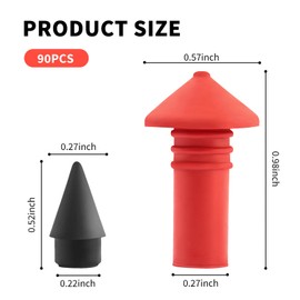 Mushroom Tire Plug Kit with 90PCS Pins,Practical Rapid Plug 2.0 Tire Repair for Flat Tire Repair Kit,Car Accessories Mushroom Plug Tire Repair Kit Fits Tubeless Tires (90pcs small mushroom heads)