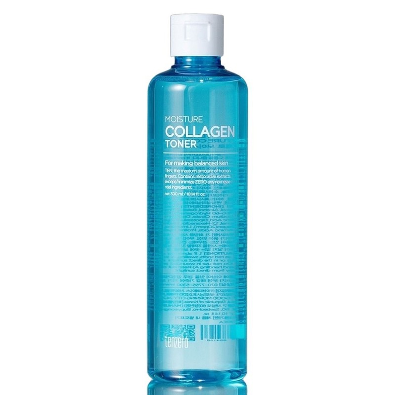 Ten Zero Hypoallergenic Moisture Collagen Toner 300ml 3pcs Cosmetics for