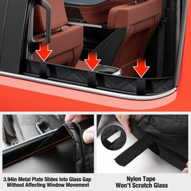 Surfcabin Dog Car Door Protector – 20% Larger Design for Trucks & SUVs, Thickened Waterproof Door Panel Covers, Protects Doors from Dog Scratching