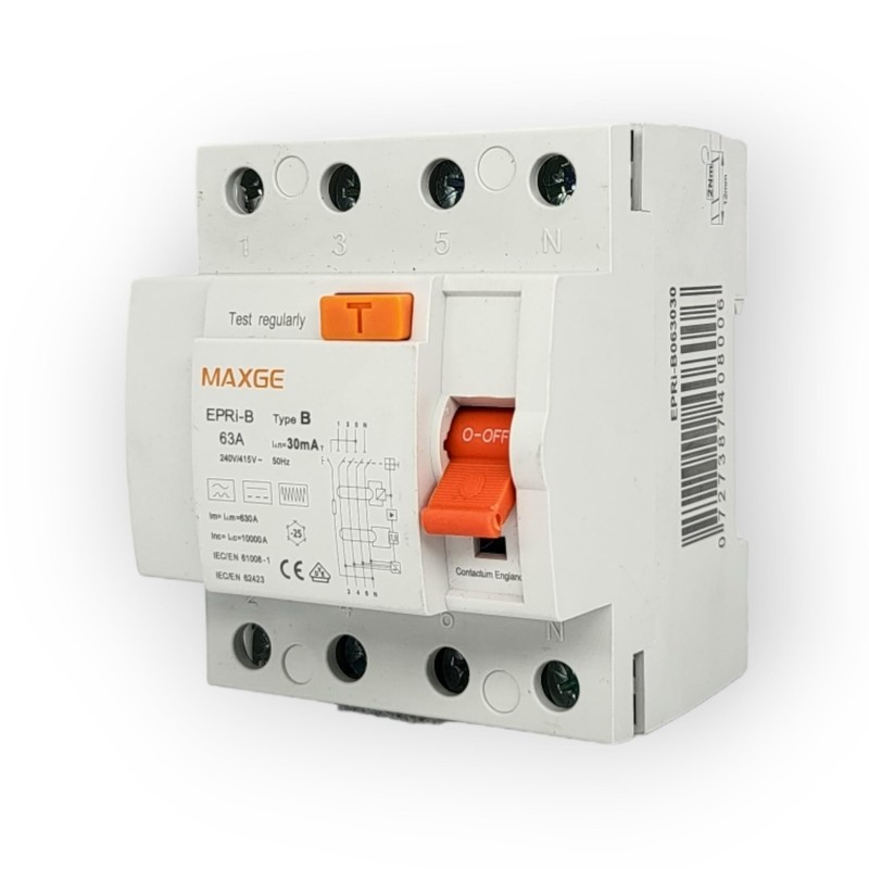FI Residual Current Circuit Breaker RCD Type B 40A 30mA