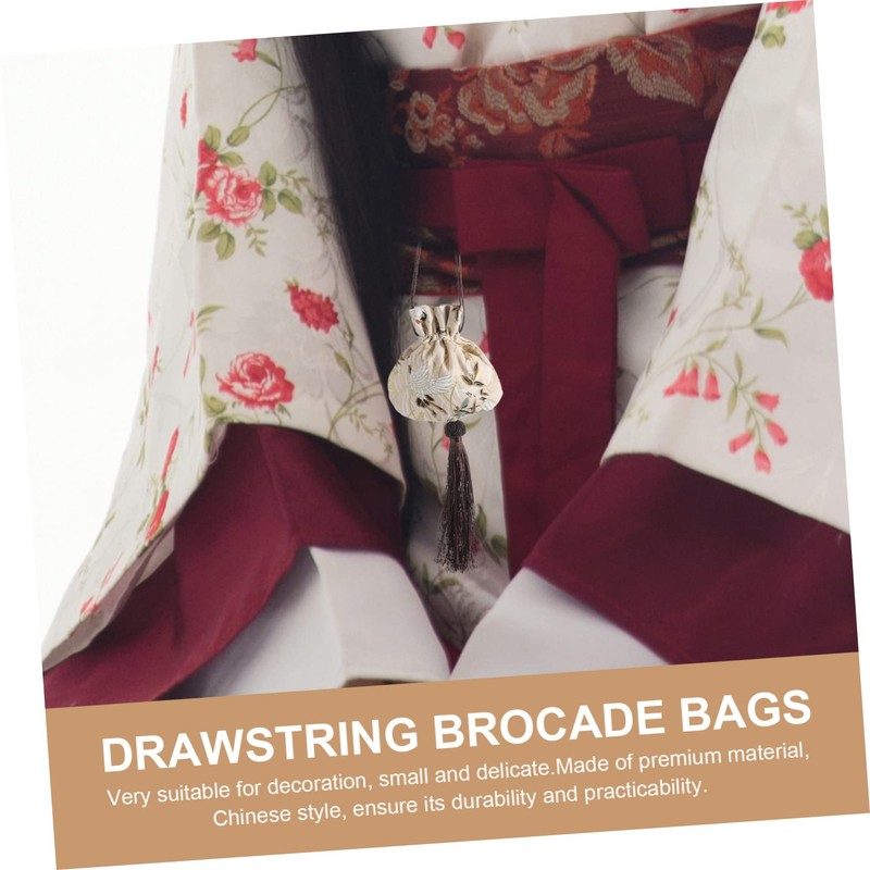 BIUDECO 2pcs Drawstring Sachet Bags Lightweight Empty Bags for Jewelry