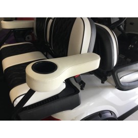 America PAIR WHITE CUP HOLDER ARM REST ARMREST FOR ICON OR ADVANCED EV GOLF CART