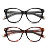 Kafirlo Cat Eye Reading Glasses for Women Men CatEye Anti