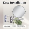 Zadro 7" Wall Mounted Wardrobe, Vanity Makeup Mirror with Magnification
