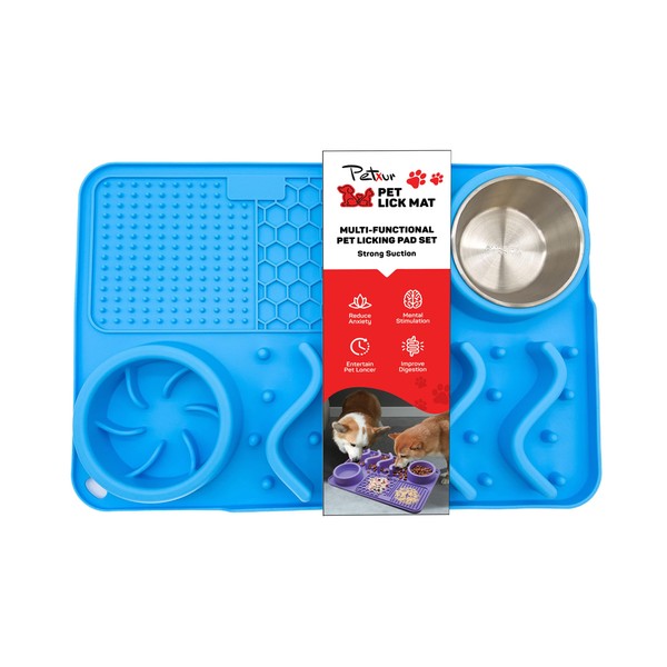 PETXUR - Small Size Dog Slow Feeder Mat, Lick Mat