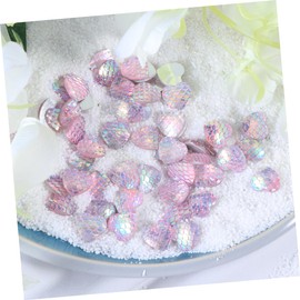COHEALI 2sets 12mm Ab Round Diamond Resin Rhinestones DIY Accessory Crystal Decoration Light Ab Heart-Shaped Beads for Nail Art Jewelry Resin Craft 50pcs*2
