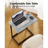 Pipishell C-Shaped Side Table, C-Table for Sofa, End Table with