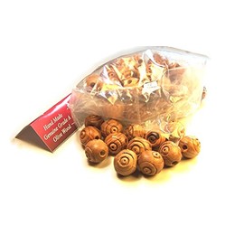 20mm Carved Rosary Olive Wood Beads (60 Beads) - Bethlehem Olive Wood