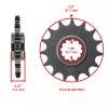 Caltric Black Drive Chain And Sprocket Kit for Honda CB600F