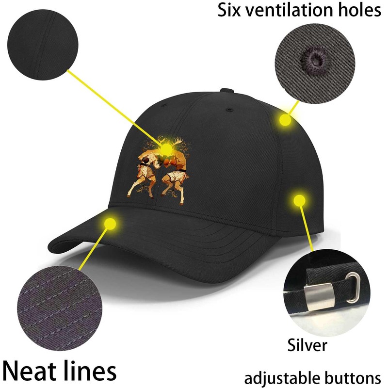 Gorra de béisbol clásica para papá, Puño de ciervo, Talla