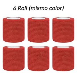 Vendaje Deportivo Autoadherible 6 Roll (Mezcla de Colores), Venda Adhesiva Elástico Atlético de 5CM X 4.5M, Venda Autoadherible, Cinta Cebolla Autoadh