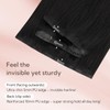 hotbanana Seamless Clip-In Real Hair Extensions, Natural Black, Remy Clip-In