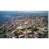 THE PACIFIC NORTHWEST BRIGHT AIR VIEW PHOTO POST CARD OVER