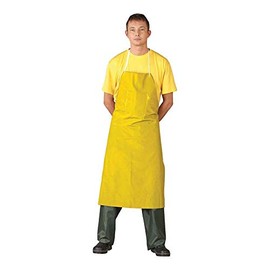 PVC Rubber Apron Yellow 75 x 110 cm Work Apron Butchers Apron Construction Apron, yellow