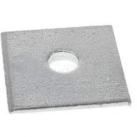 Square Plate Washer, M16 (Hole) Size: 4", Thick: 6mm - Single