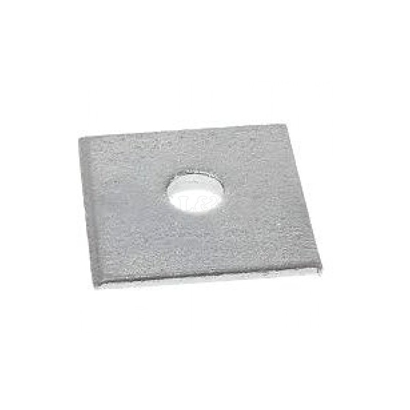 Square Plate Washer, M16 (Hole) Size: 4", Thick: 6mm -