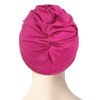 Women Pleated Fabric Swim Cap Elastic Long Curly Hair Bathing