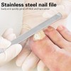 Long Steel Nail File for Onychomycosis, Double-Sided Toenail Lifter, Corner
