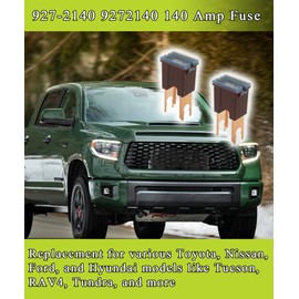 2Pcs 140 Amp Multi Purpose Fuse Fits for Toyota Nissan Ford Hyundai Models,Replace 9272140 927-2140 90982-08286 9098208286 24370-79920 MU840042 90982-08272 18980-04805 2437079920 etc