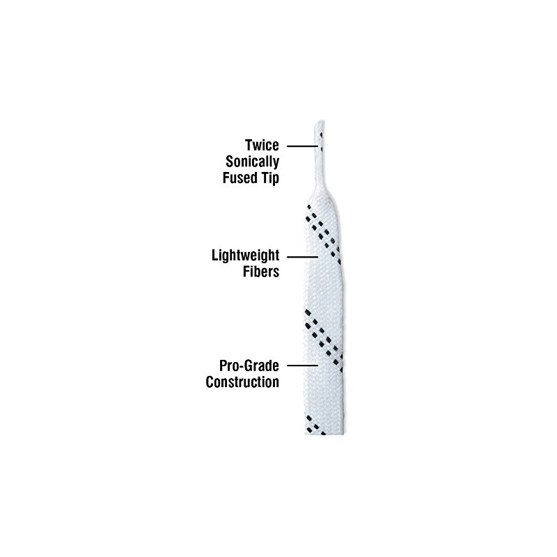 A&R Sports PSW96X Pro-Stock Laces White 96", Waxed