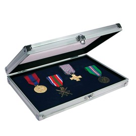 Compact Size Safe 5618 Collection Display Case Aluminium with Velvet Lining