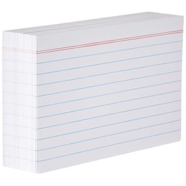 Esselte System Cards, White, 127 x 76 mm (Pack of 100)