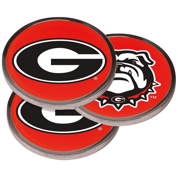 LinksWalker Georgia Bulldogs FlipC Decision Coin Heads/Tails Team Logos