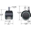 Rodines de hule protectores para piso Slipstick CB680 2" (set
