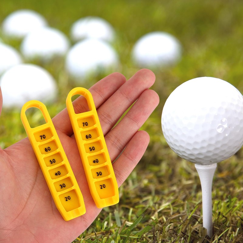 2pcs Adjustable Golf Tee Height Tool, Easy to Use Tee